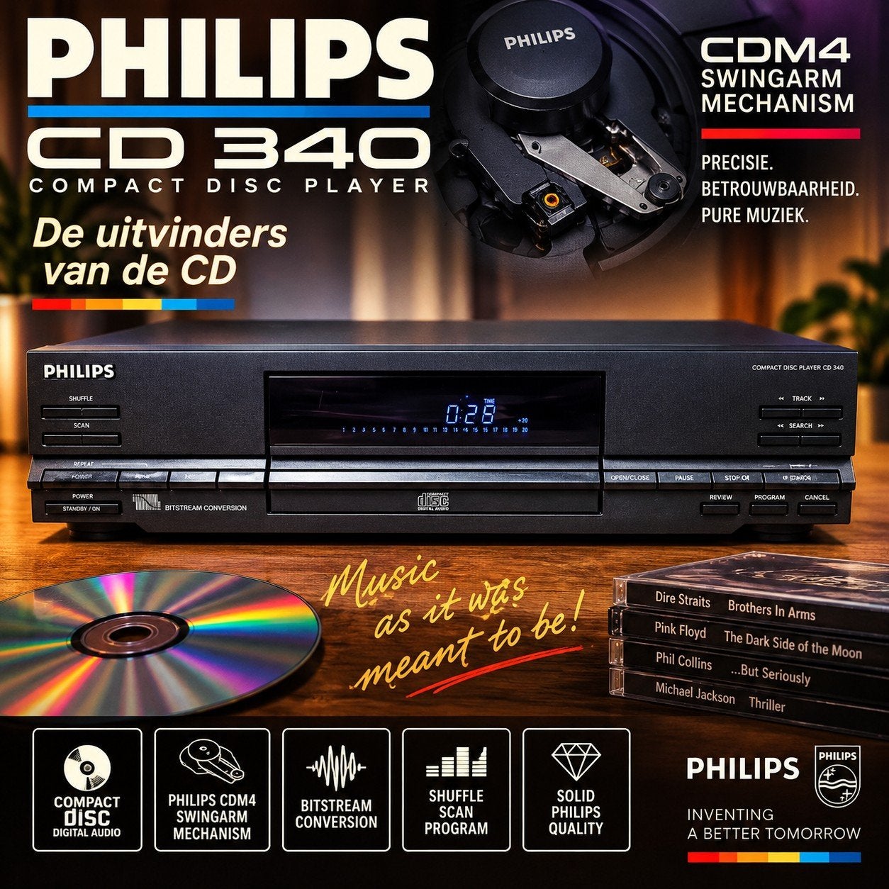 Philips CD340, Philips, Gebruikt, Info@philips.com, Ophalen of Verzenden