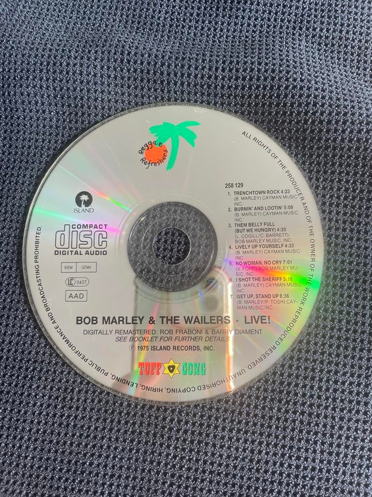 Bob Marley & The Wailers - Live! CD (Reggae Refreshers), Ophalen of Verzenden, Gebruikt