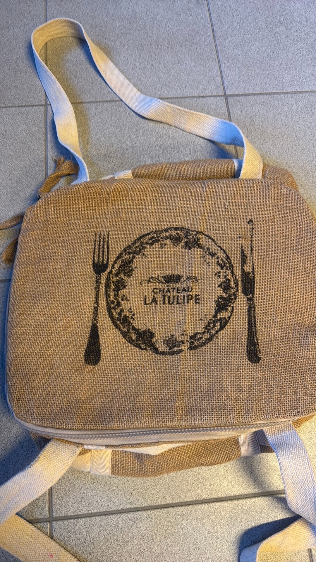 Jute picknickmand Chateau La Tulipe, Ophalen of Verzenden, Nieuw