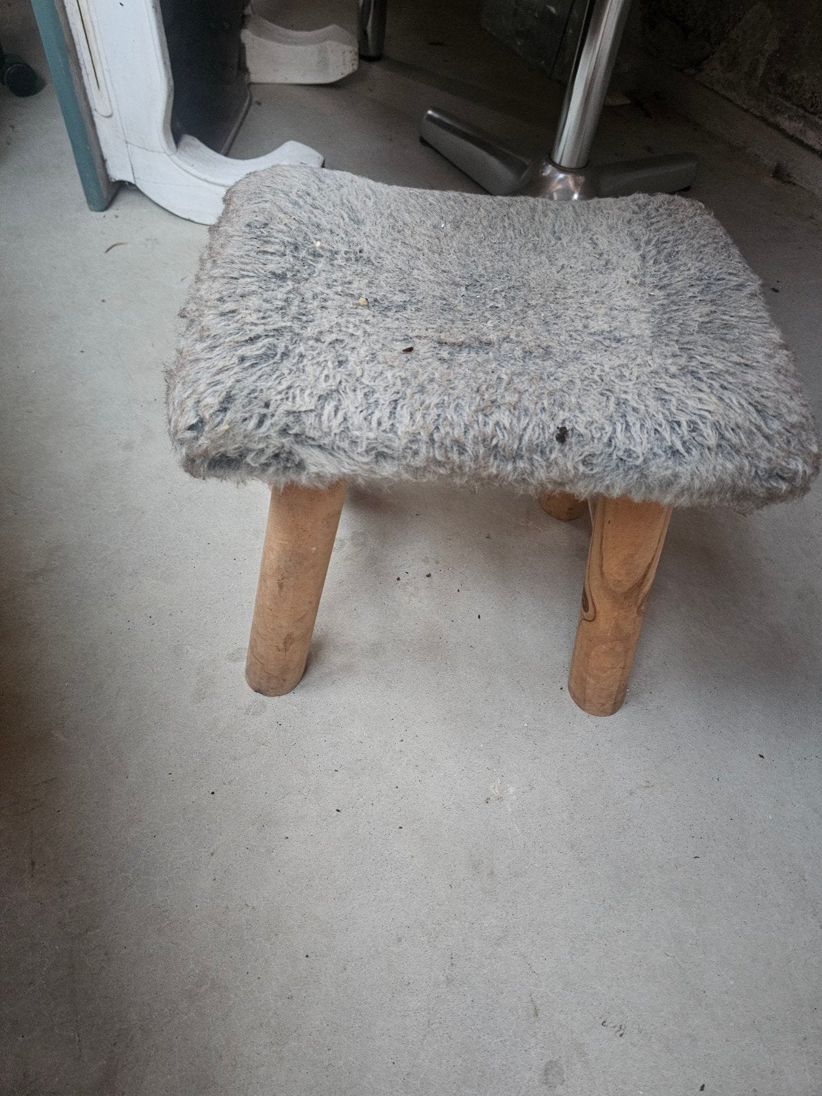 Krukje met vacht, Ophalen of Verzenden, Gebruikt, Hout
