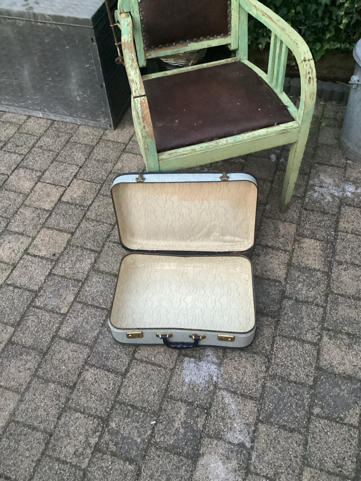 Vintage Koffer, Sieraden, Tassen en Uiterlijk, Koffers, Ophalen, Overige materialen, Gebruikt, 50 tot 60 cm