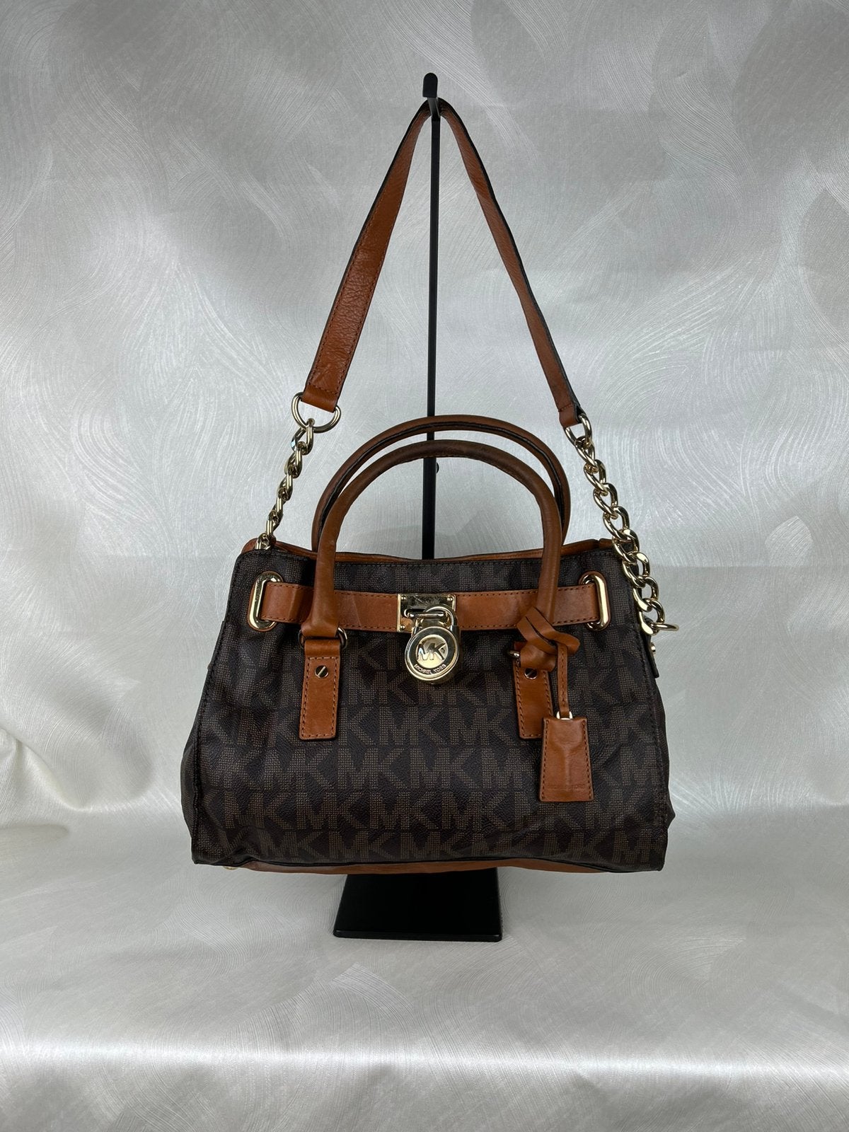 Michael Kors designer vintage tas in nette staat, Ophalen of Verzenden, Gebruikt, Bruin, Handtas