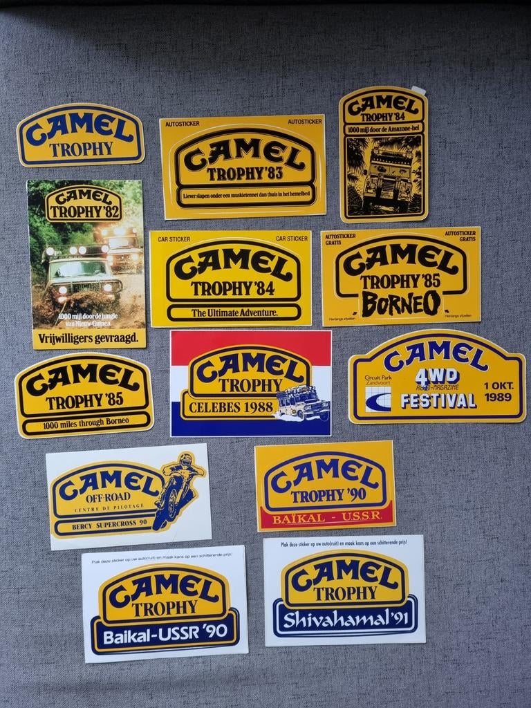 Diverse Stickers Camel Trophy, Ophalen of Verzenden, Zo goed als nieuw, Merk