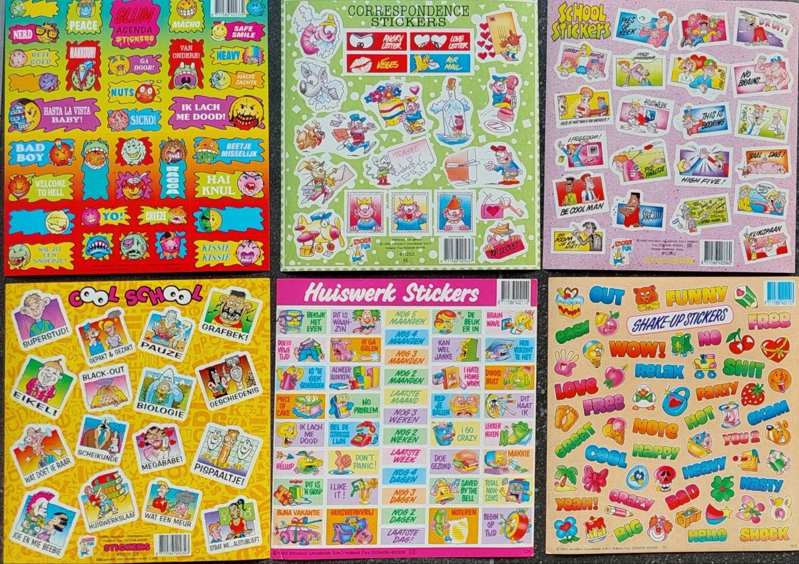 Stickers uit de jaren 90 (24 foto's) advertentie 1/2, Verzamelen, Ophalen of Verzenden, Nieuw