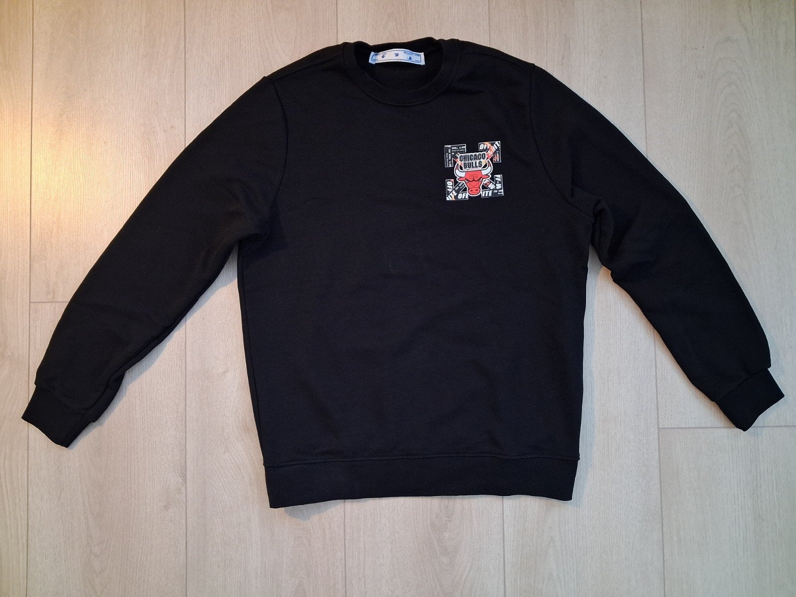 Off-White Chicago Bulls Michael Jordan sweater XL, Off-White, Verzenden, Zwart, Maat 56/58 (XL)
