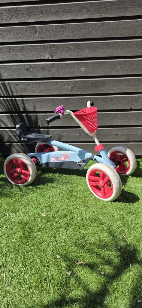 BERG Biky loopfiets blauw met roze accenten, Ophalen of Verzenden, Gebruikt, Loopfiets