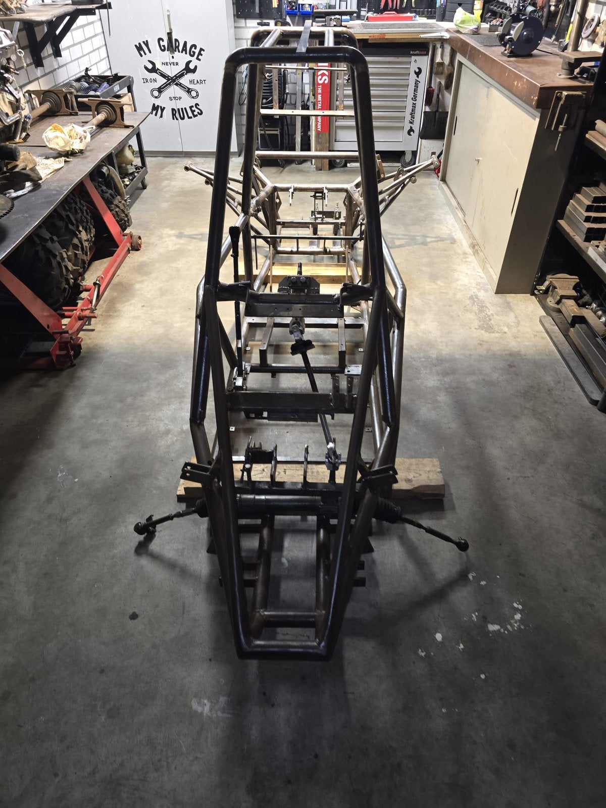 Buggy Zelfbouw, met blok, wielen, afdekplaten en ophanging, Ophalen, Gebruikt