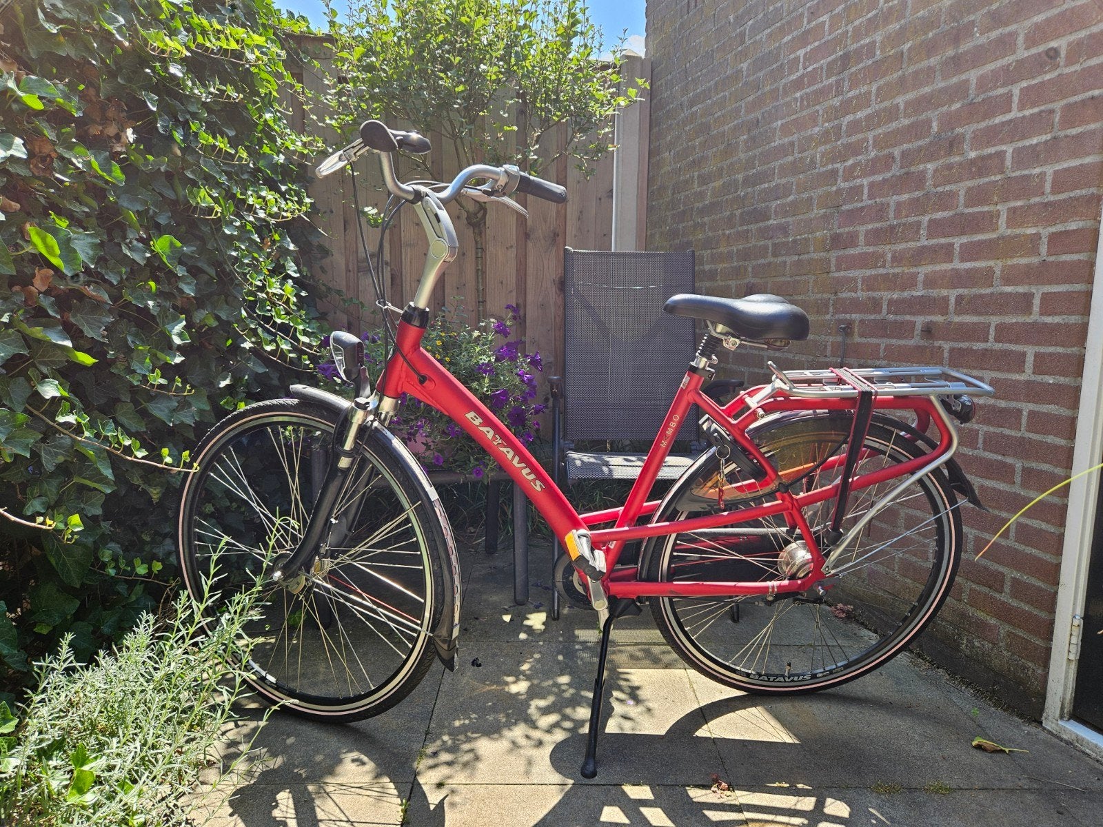 Batavus Mambo damesfiets  51 cm rood, Ophalen, Gebruikt, Versnellingen, 50 tot 53 cm