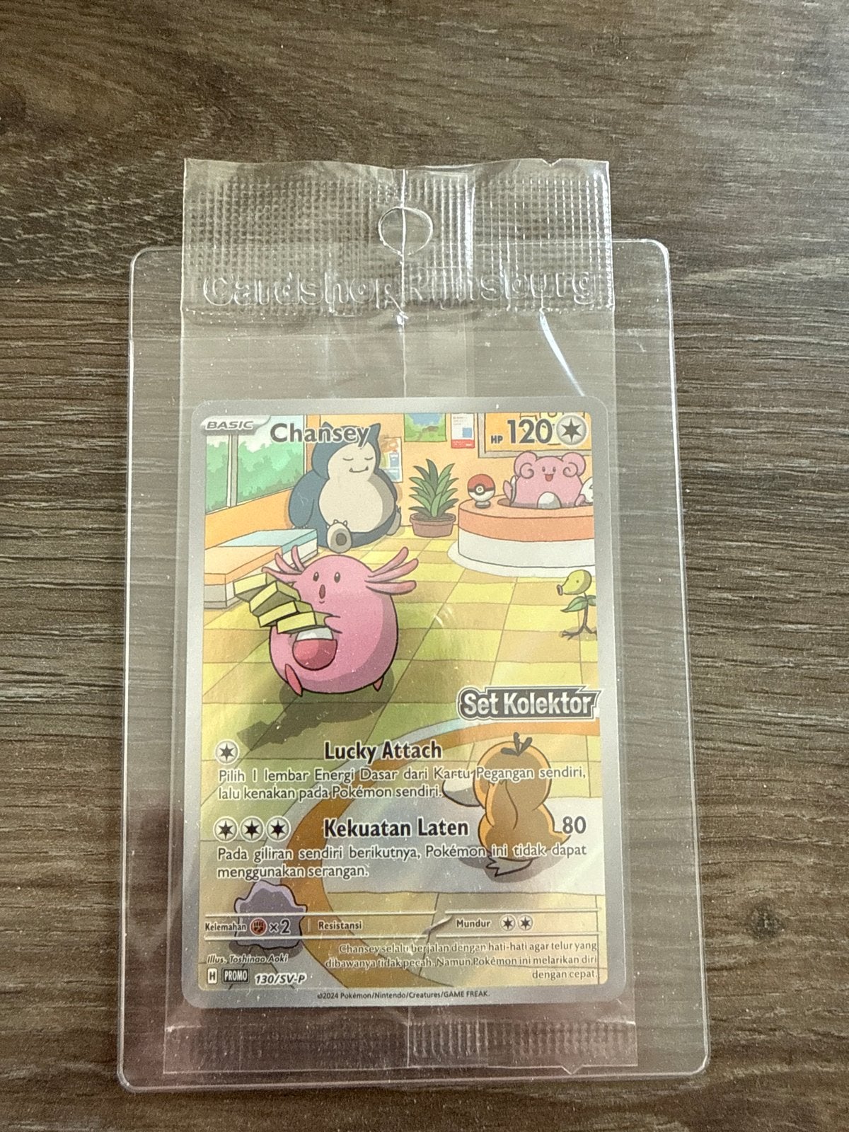 Indonesische Chansey promokaart geseald, Ophalen, Nieuw, Losse kaart
