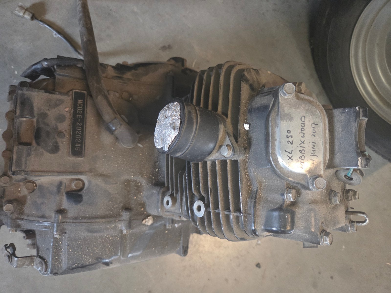 Honda XL 250 Motorblok MC02E-2020245, Ophalen of Verzenden, Gebruikt