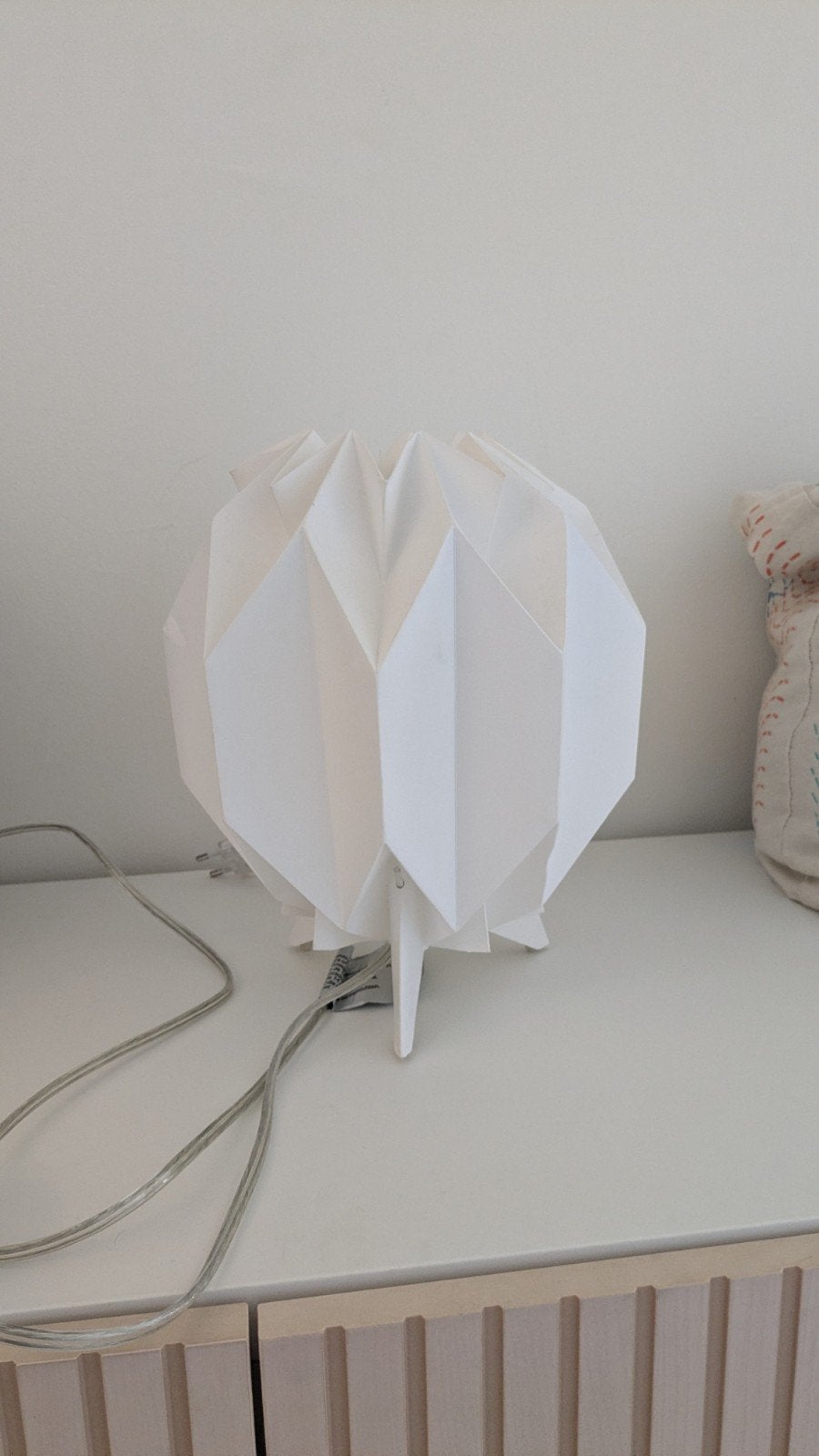 Habitat Kura tafellamp met kleine fitting, Wit, Ophalen, Gebruikt, Design