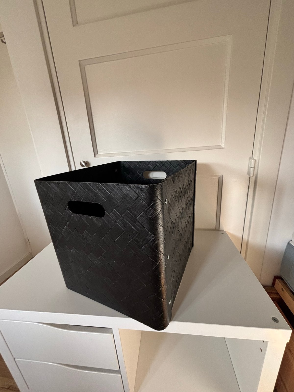 Zwarte opbergmanden Ikea Bullig  (2 stuks), Ophalen, Kunststof, Modern, Gebruikt