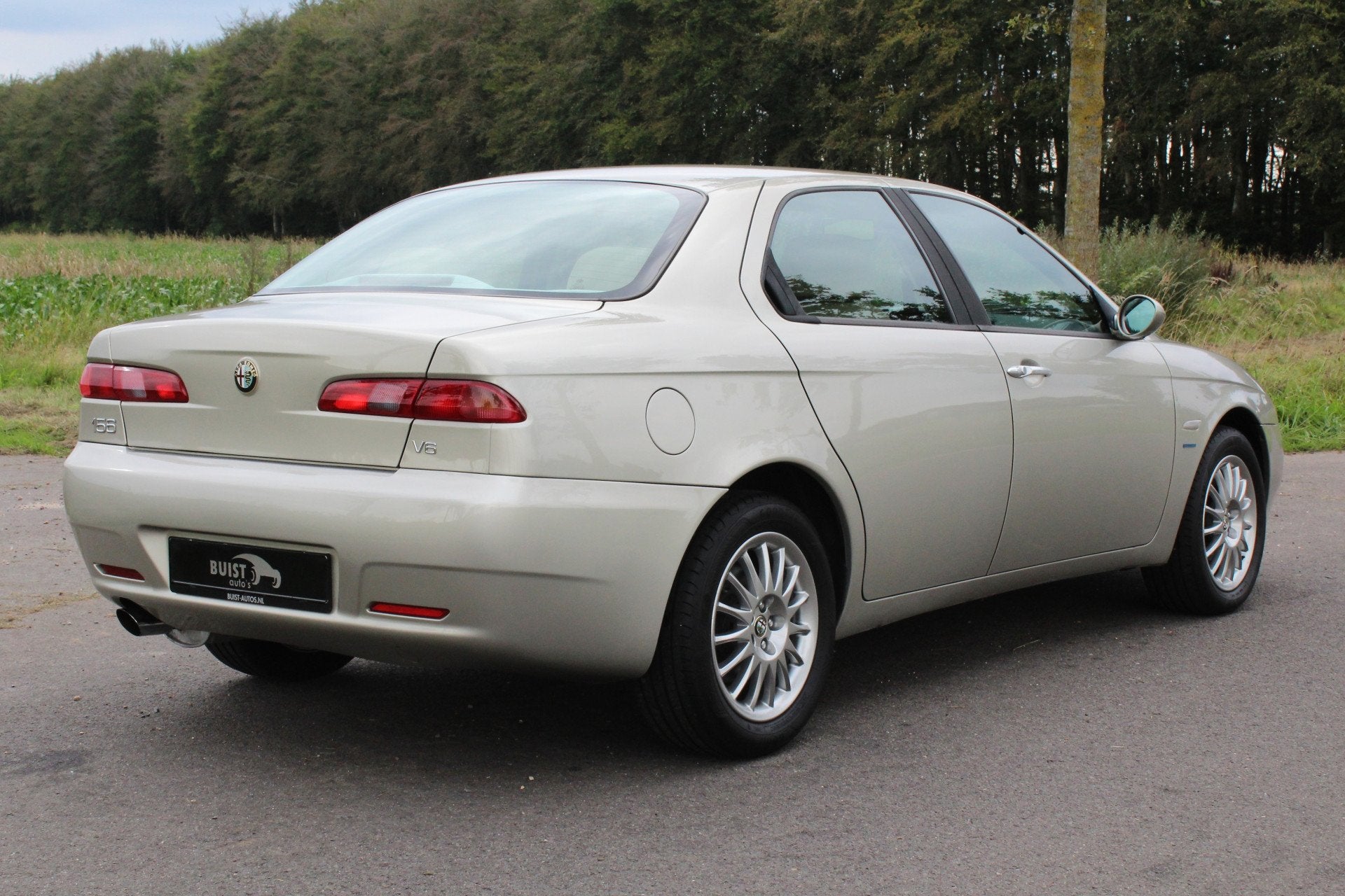 Alfa Romeo 156 2.5 V6 Progression 98173KM! NL-auto!, Auto's, Voorwielaandrijving, Gebruikt, Beige, 192 pk