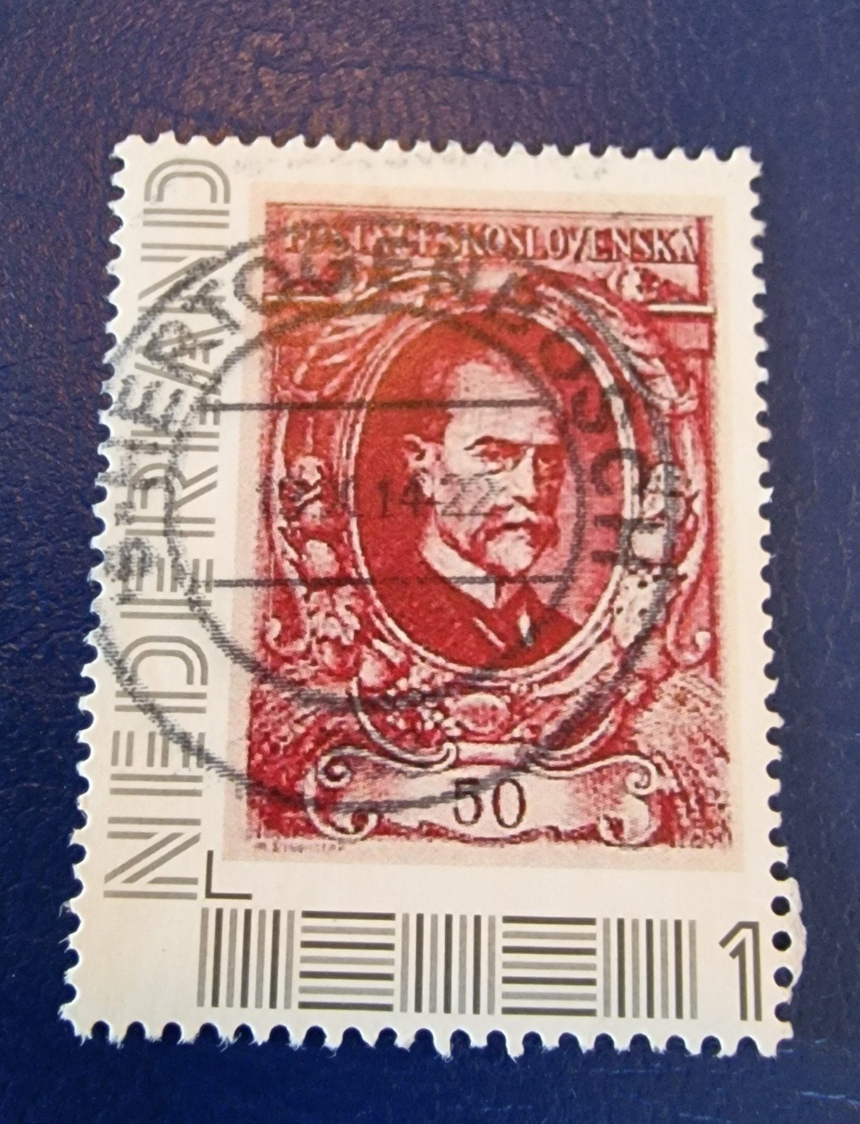 kv1071 Tsjechoslowaakse postzegel 50h met stempel, Ophalen of Verzenden, Na 1940, Gestempeld