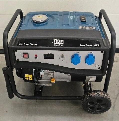 HBM 3800 Watt Aggregaat, Generator 230 / 12 Volt, Ophalen of Verzenden, Zo goed als nieuw, Minder dan 5 kVA, Benzine