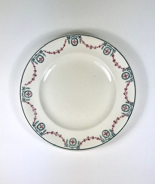 Longwy Moselle terre de fer plat bord diner bord begin 1900