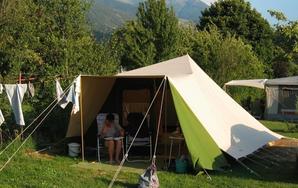 6 persoons Randstad tent van Ten Cate doek (als De Waard), Caravans en Kamperen, Tenten, Ophalen, Zo goed als nieuw, Tot en met 6