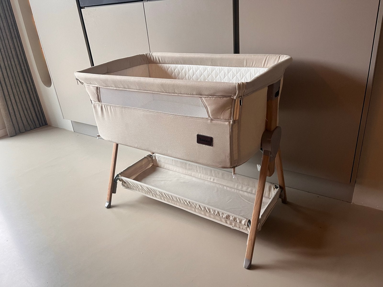 Baninni Co-Sleeper Elia Hout - Limited Edition, Ophalen, Zo goed als nieuw, Beige, Hout