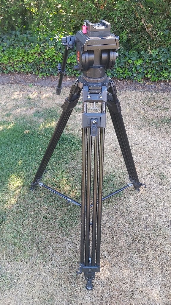 manfrotto 116MK3 kop en 350B statief, Ophalen, Gebruikt, Video