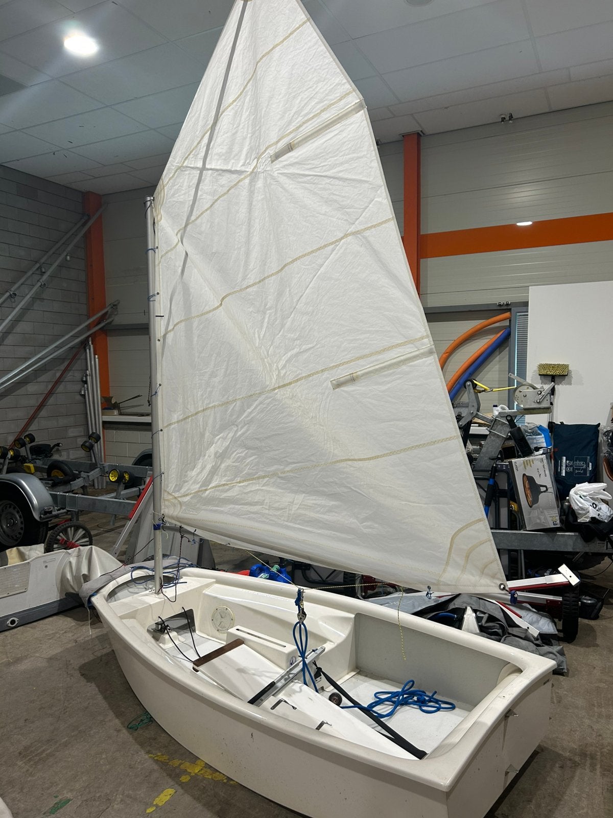Mooie Optimist zeilboot - Ideaal voor beginners, Watersport en Boten, Ophalen, Gebruikt, Polyester, Optimist