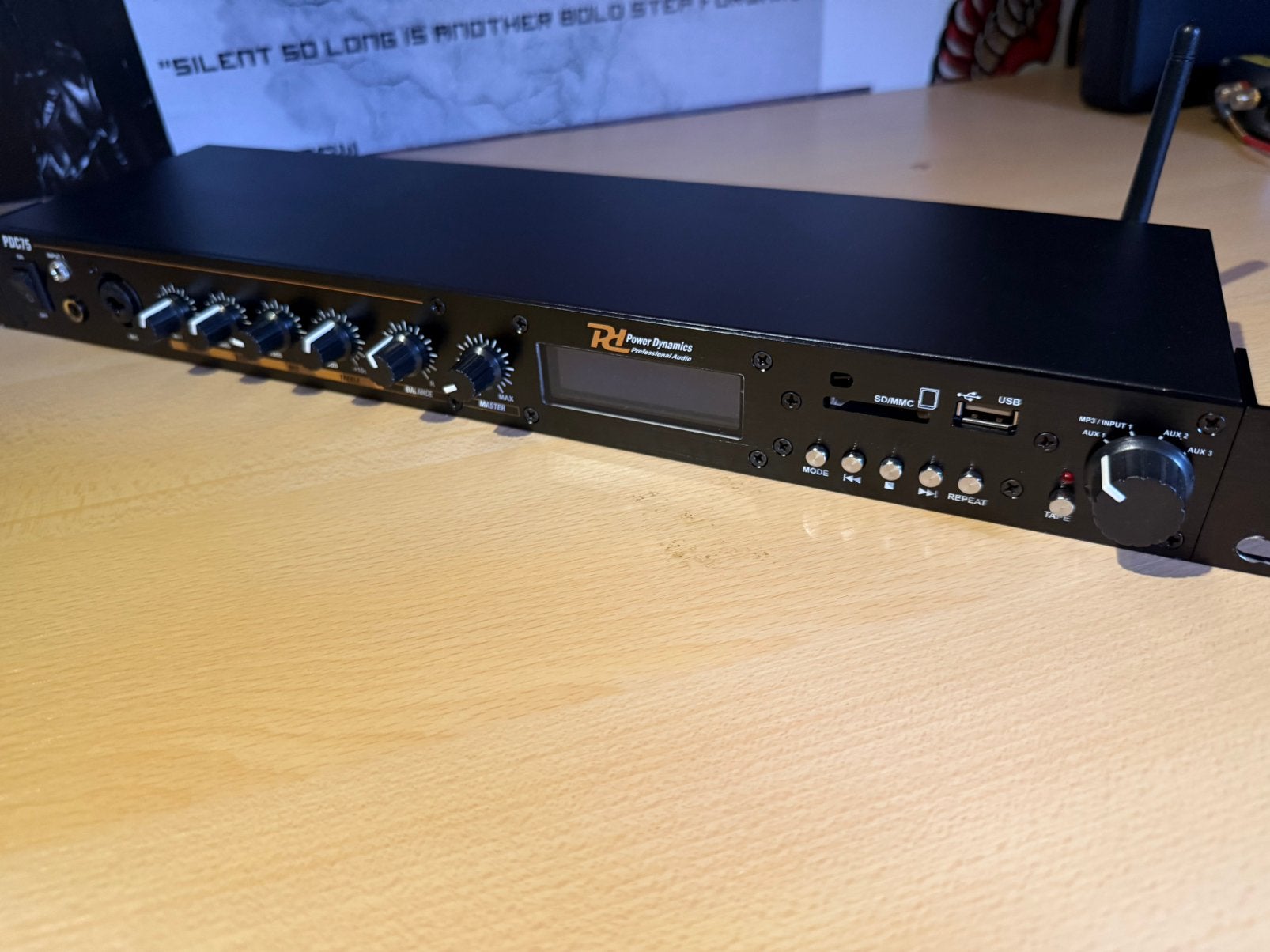 Power Dynamics PDX125 Karaoke Mixer met USB/SD/BT, Ophalen of Verzenden, Zo goed als nieuw, Minder dan 5 kanalen, Microfooningang
