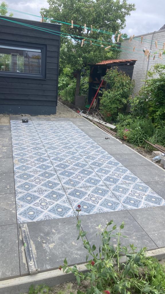 Tegels 60x60 mooie kleuren nieuw!, Tuin en Terras, Ophalen, G, Keramiek, 5 tot 10 m²
