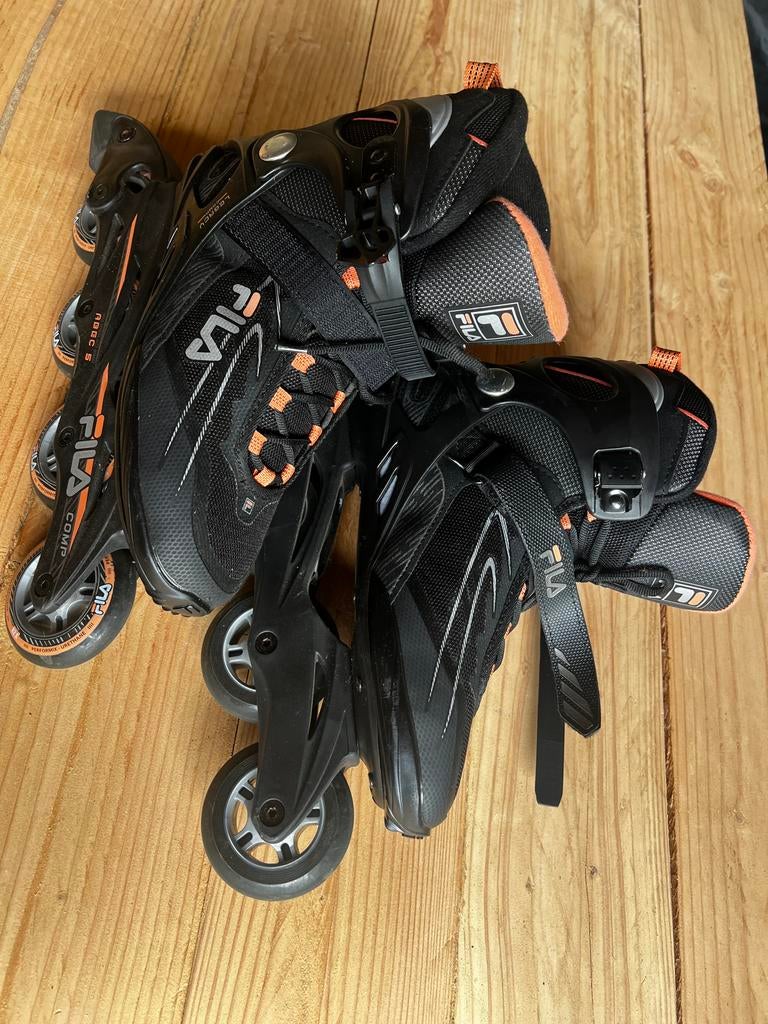 Fila Legacy Pro 80 Inline Skates - Zwart/Oranje, Ophalen of Verzenden, Zo goed als nieuw
