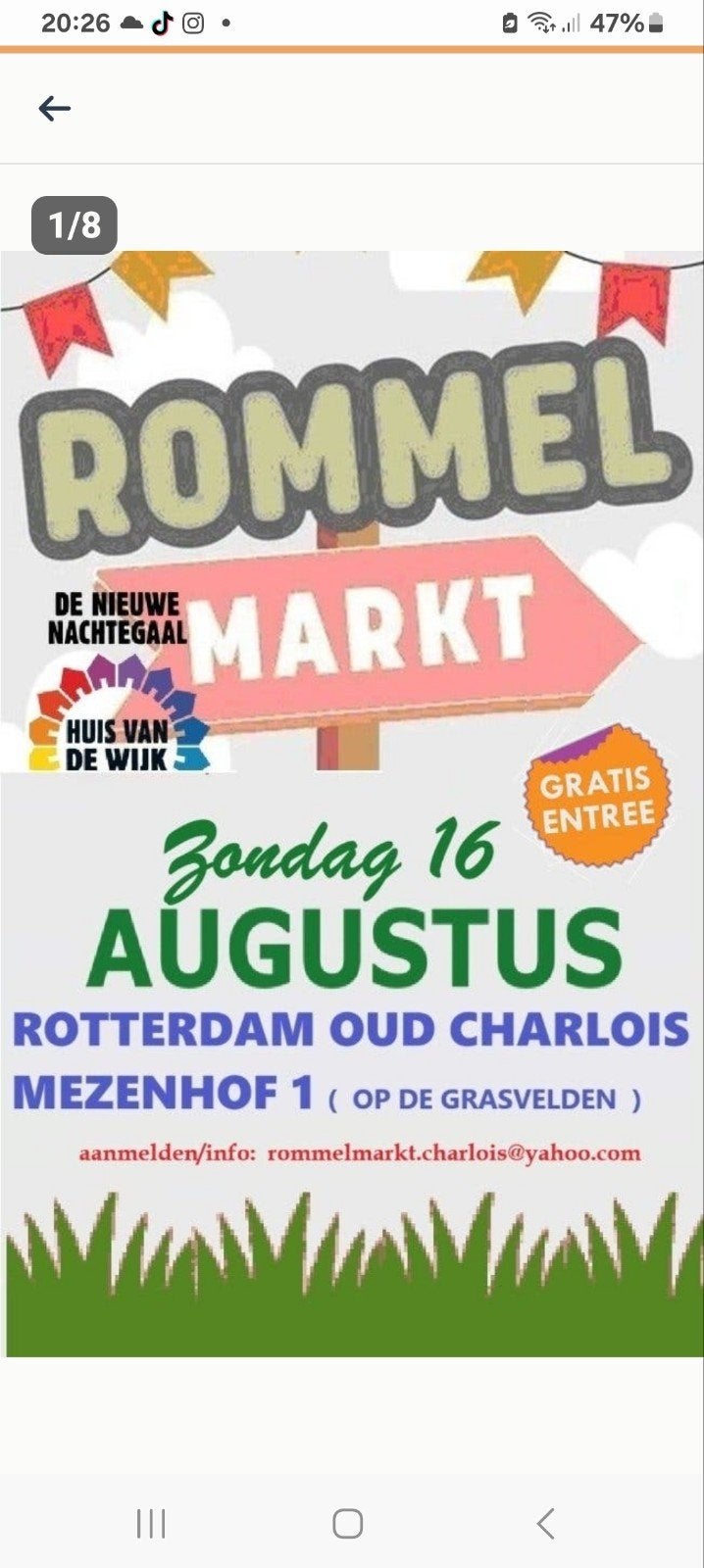 Rommelmarkt, Ophalen, Zo goed als nieuw
