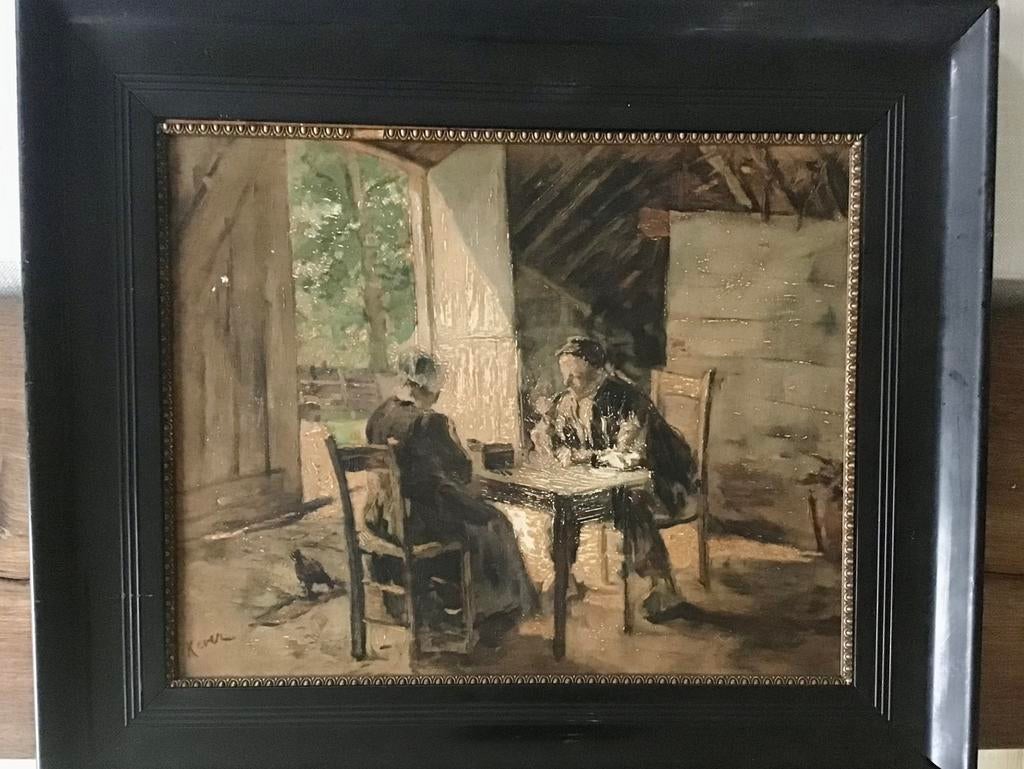 Schilderij Hein Kever Ingelijst, Antiek en Kunst, Kunst | Schilderijen | Klassiek, Ophalen