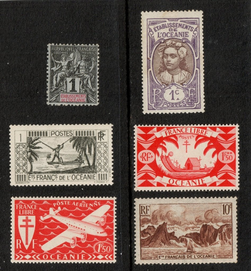 1892 1948 6-wd OCEANIE-Franse kolonie, Ophalen of Verzenden, Postfris