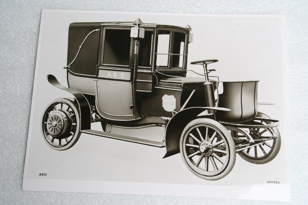 Persfoto NAG Elektromobil-Droschke fur die ABG (1904) (6), Ophalen of Verzenden, Nieuw, Overige merken