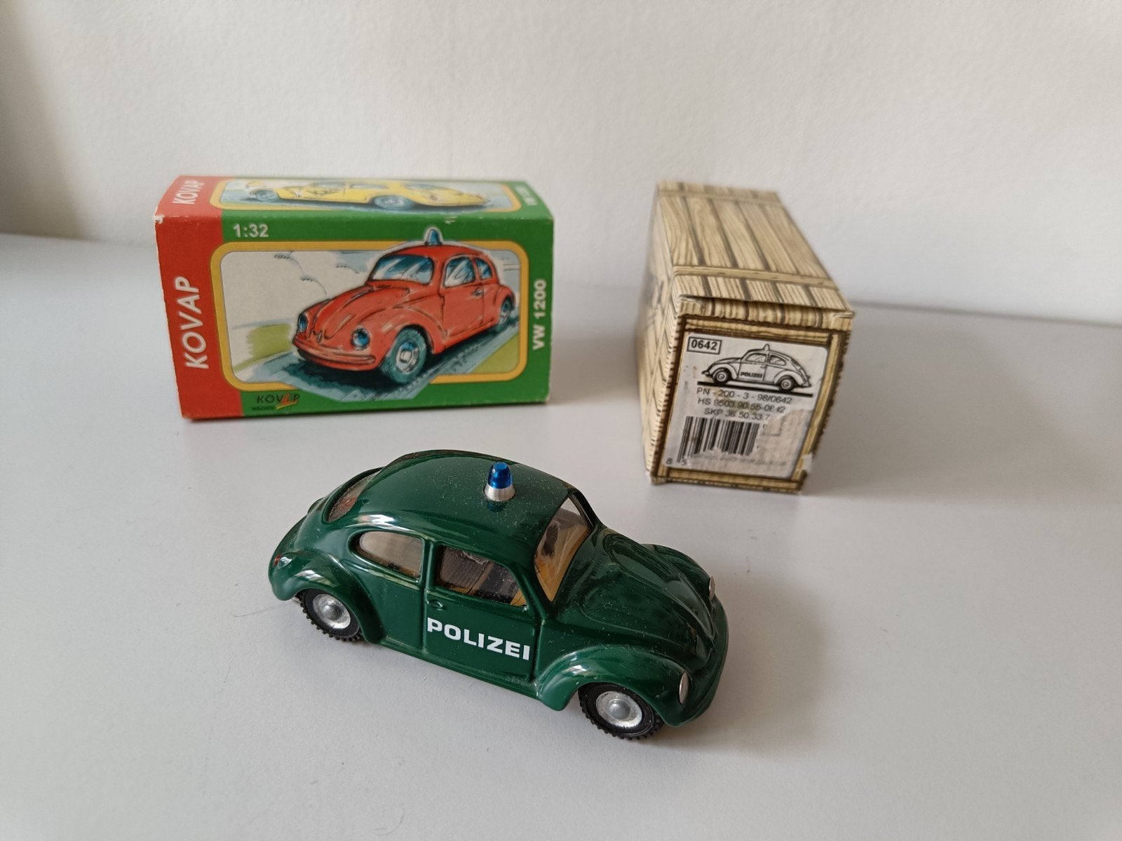 Kovap Blikken VW Kever Polizei in originele doos, Ophalen of Verzenden, Zo goed als nieuw, Auto
