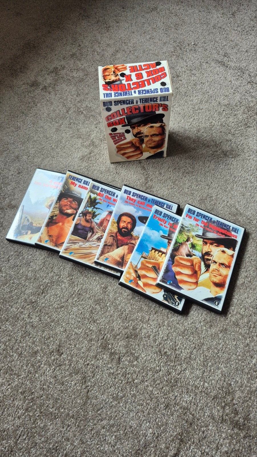 Bud spencer en Terrence hill collectors box, Alle leeftijden, Ophalen of Verzenden, 1960 tot 1980, Zo goed als nieuw