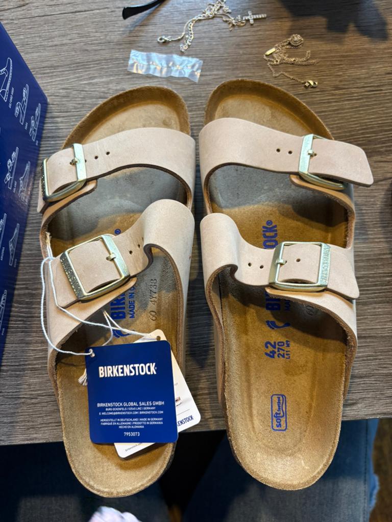 NIEUW Birkenstock Beige, Kleding | Dames, Ophalen of Verzenden, Nieuw, Beige, Sandalen of Muiltjes