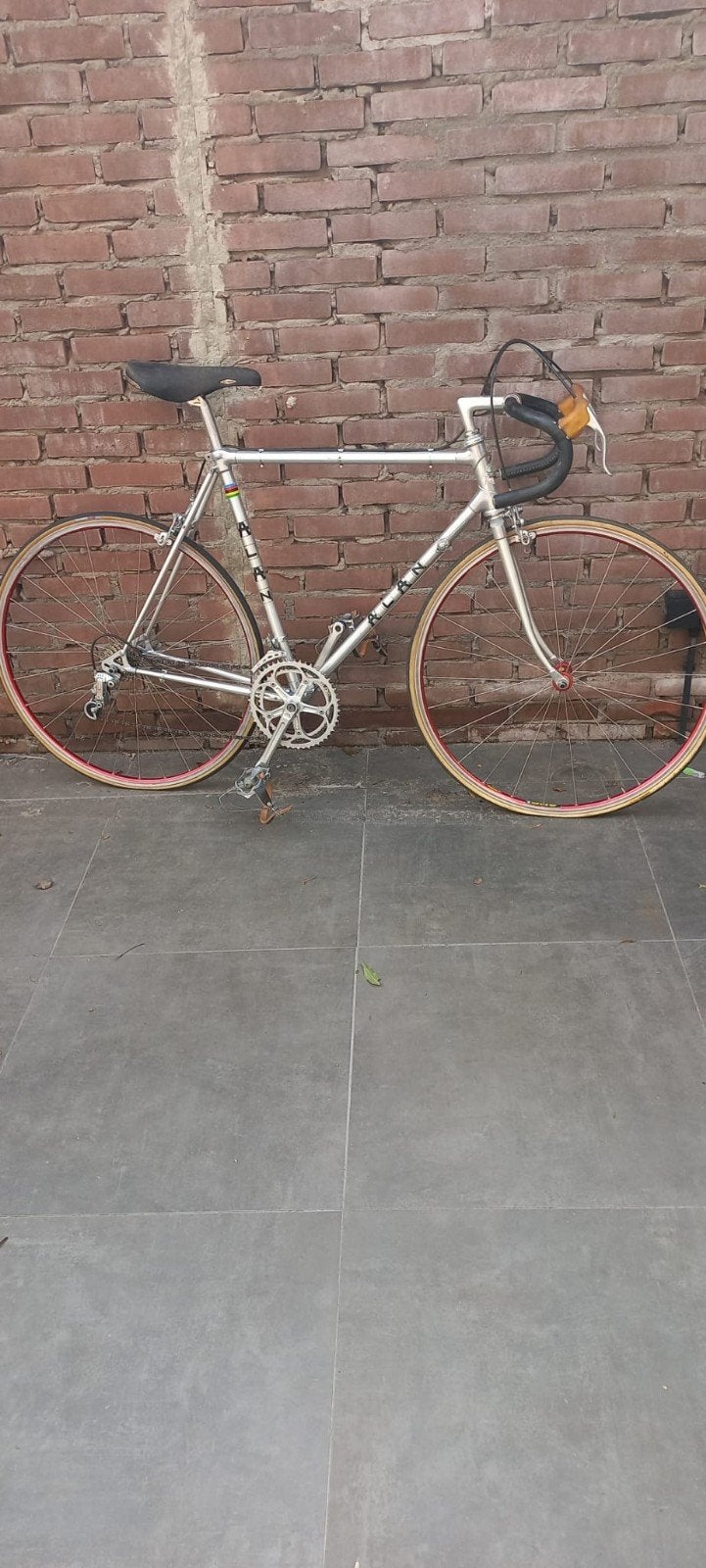 Alan Retro racefiets, zilverkleurig, goed onderhouden, Ophalen