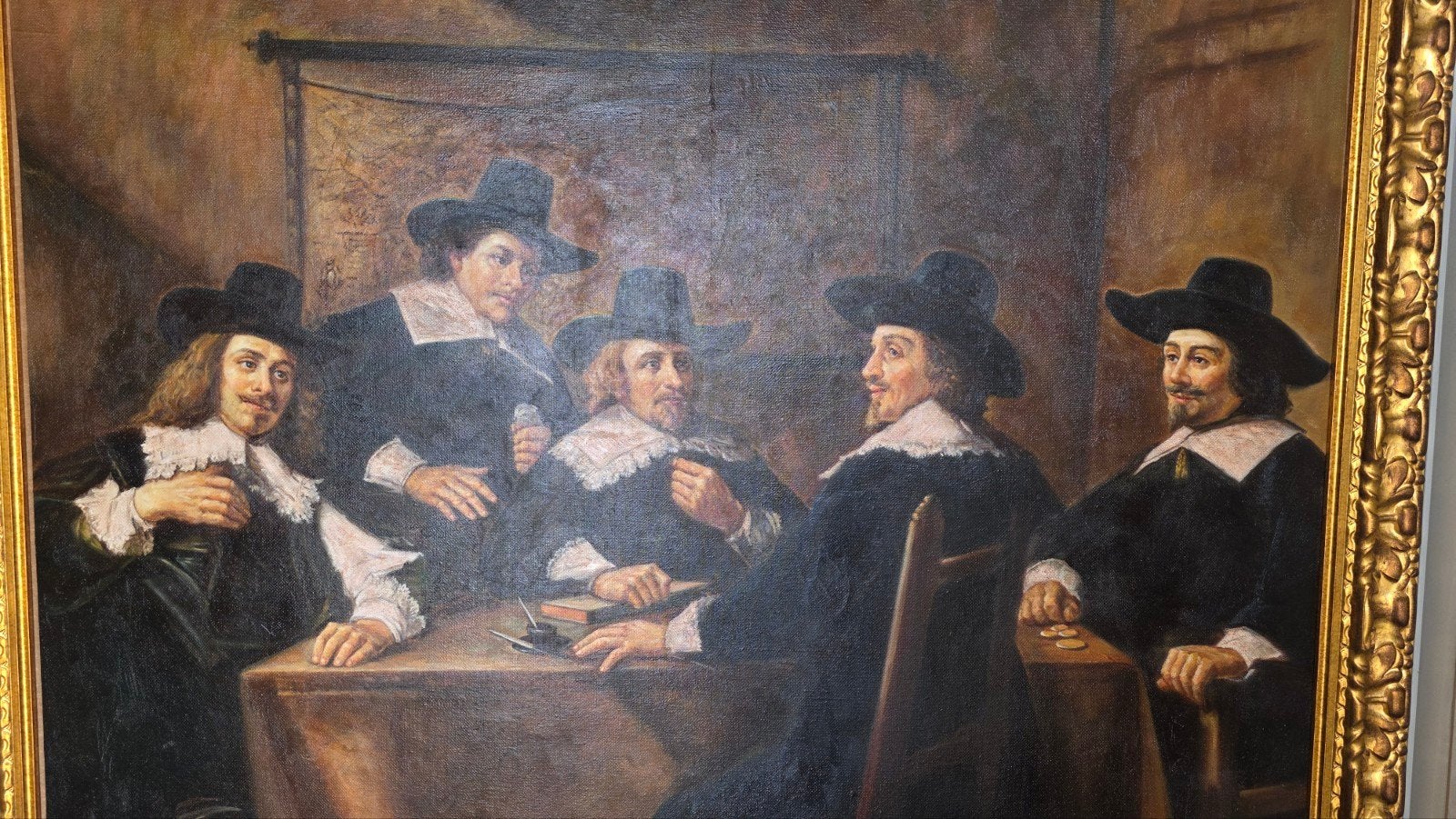 Super groot antiek schilderij, Ophalen
