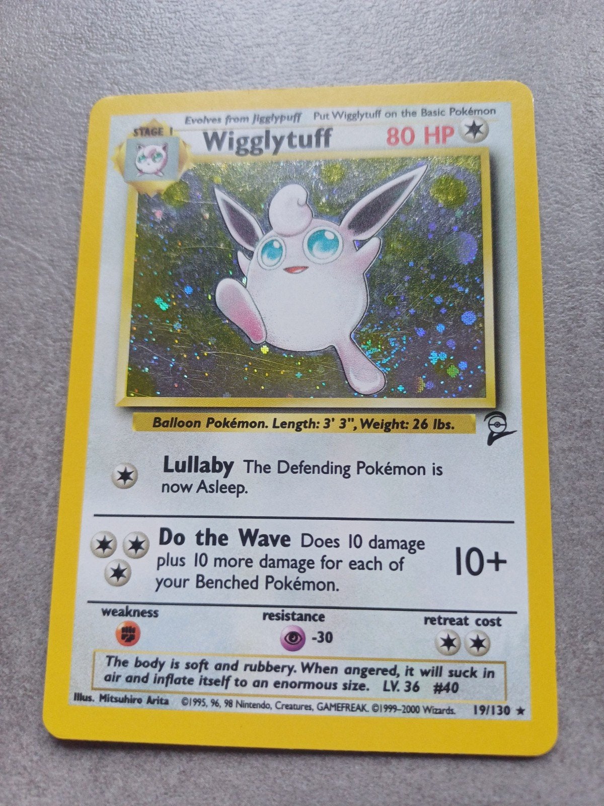 Pokémon Wigglytuff- 19/130, Ophalen of Verzenden, Gebruikt, Losse kaart