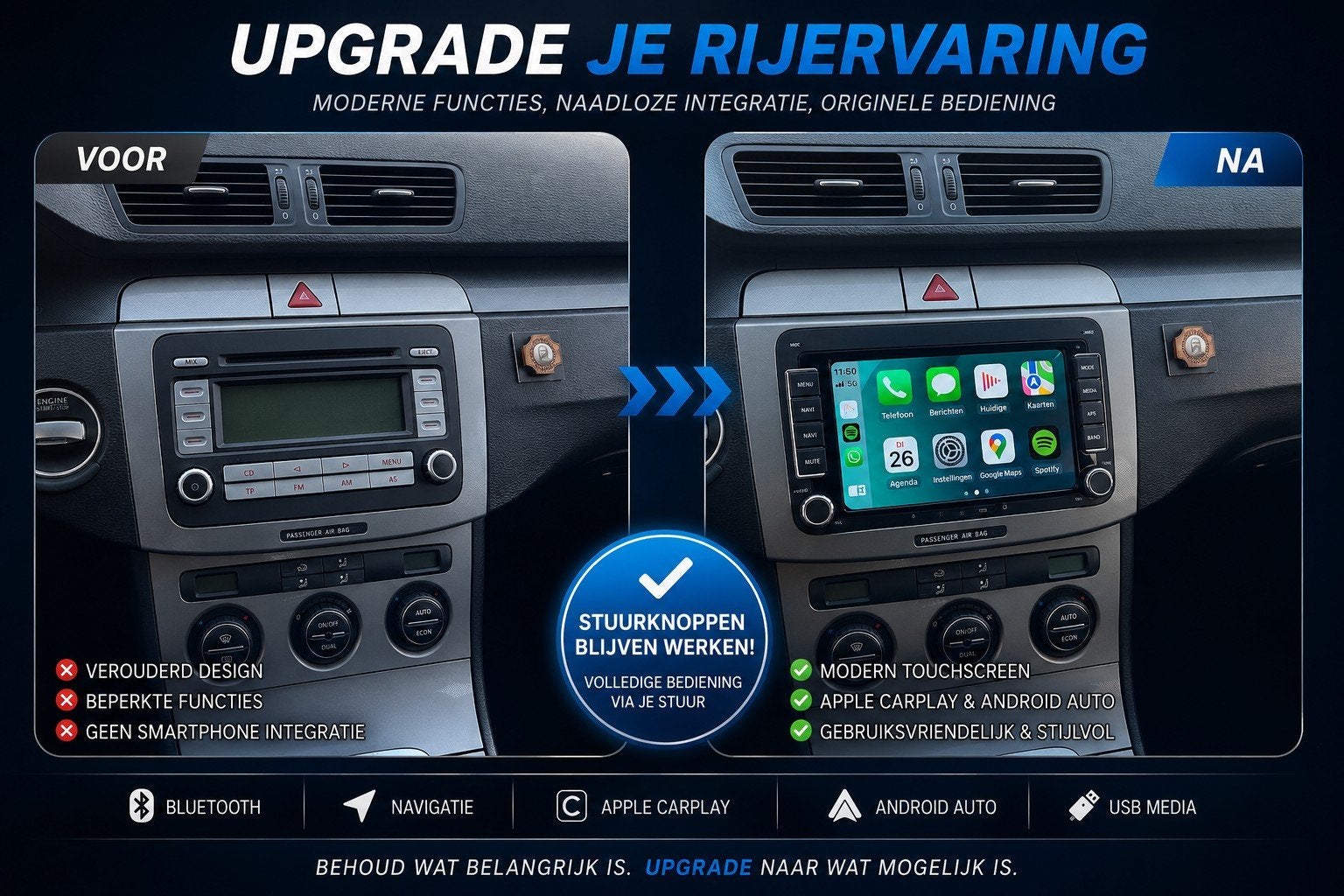 carplay inbouwen, Ophalen, Nieuw