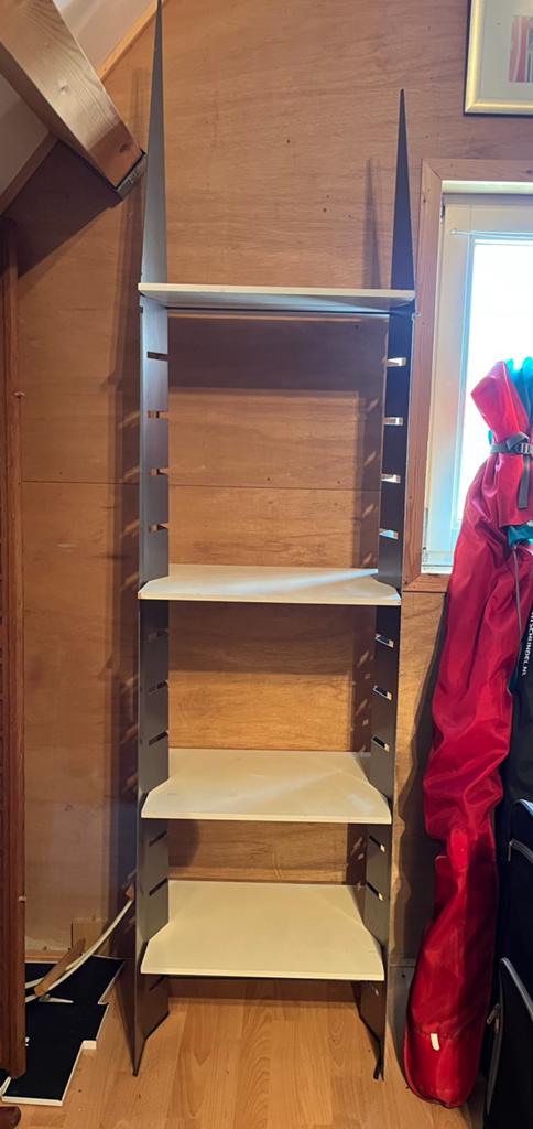 Design Boekenrek met Metalen Zijkanten, Ophalen, Met plank(en), Gebruikt, 50 tot 100 cm