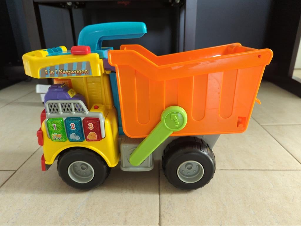 VTech 2-in-1 Kiepwagen - Interactief Speelgoed, Ophalen, Gebruikt, 6 maanden tot 2 jaar