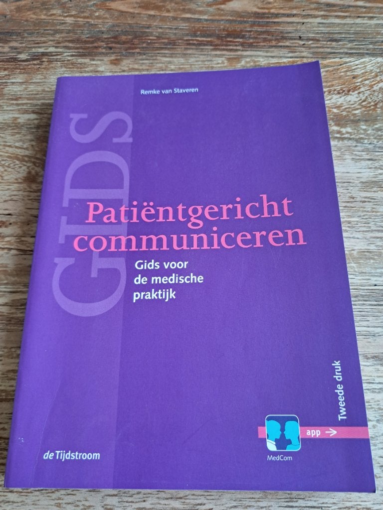 Patientgericht communiceren gids voor medische praktijk, HBO, Beta, De Tijdstroom, Ophalen