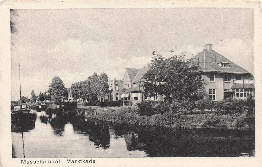703-133-013 Musselkanaal Marktkade, Verzamelen, Ansichtkaarten | Nederland, Verzenden, Voor 1920, Groningen