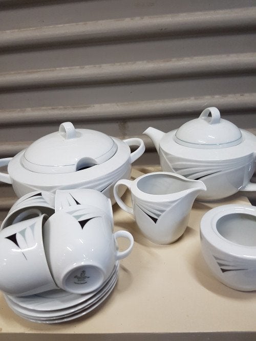servies winterling zwart grijs, Ophalen of Verzenden, 'T Olde Gre-j, Info@toldegrej.nl, Endepoelstraat 20f Didam