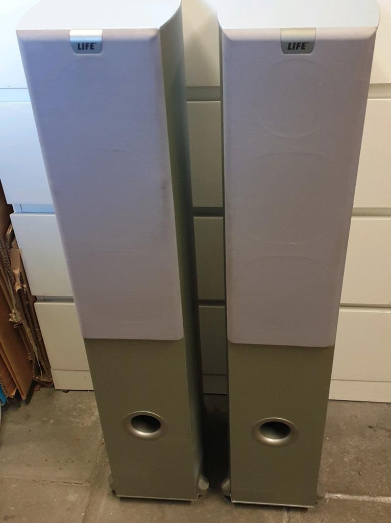 Life L40701 luidsprekers 120-180 watt, Audio, Tv en Foto, Luidsprekers, Ophalen, 120 watt of meer, Front, Rear of Stereo speakers