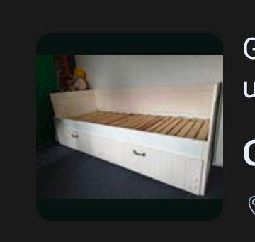 uitschuif bed, Ophalen, Gebruikt
