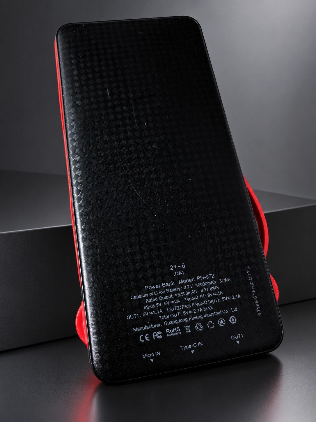 Powerbank PN-972 10.000mAh met USB-C (rode USB defect), Ophalen of Verzenden, Gebruikt, Philips