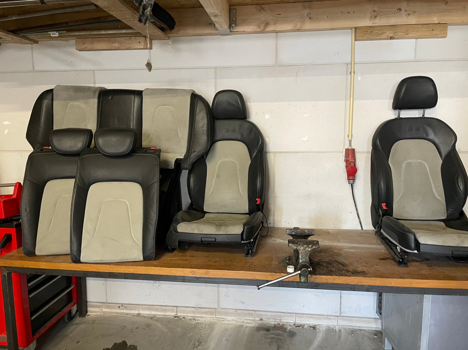 Koopje. Audi a4 interieur leer, electrisch S5 compleet sedan, Auto-onderdelen, Interieur en Bekleding, Ophalen, Audi