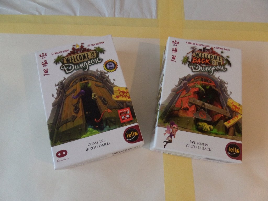 Welcome to the Dungeon + Welcome back to the Dungeon (EN), Een of twee spelers, Ophalen of Verzenden, Zo goed als nieuw, Iello