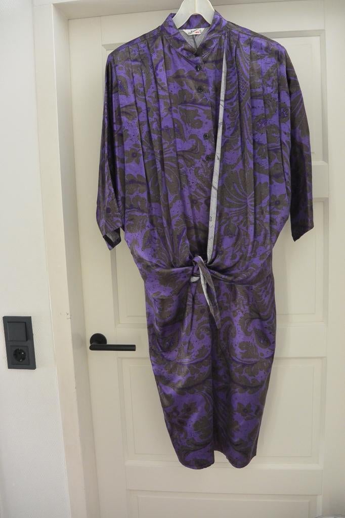 Bellissima - Paarse blousejurk - 40, Kleding | Dames, Maat 38/40 (M), Paars, Ophalen of Verzenden, Gedragen