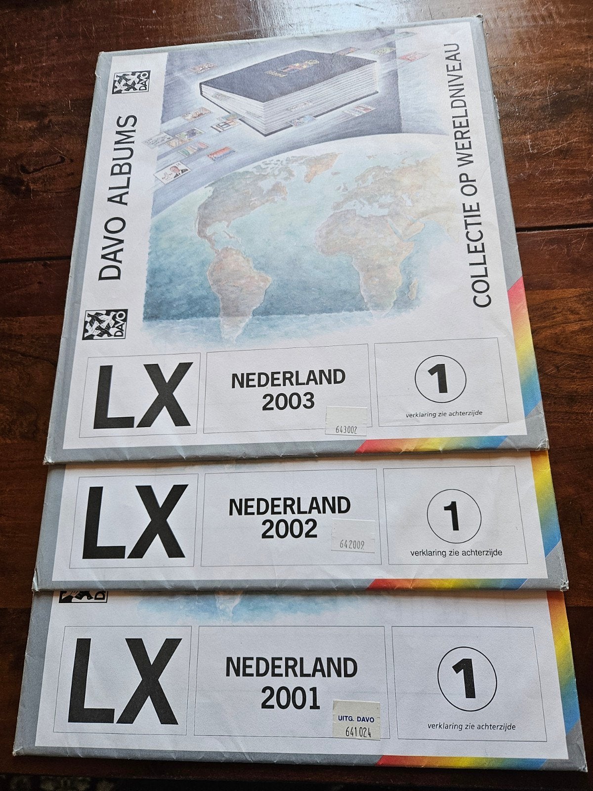 Supplementen LX Davo Album Nederland, jaar 2001, 2002, 2002, Postzegels en Munten, Ophalen of Verzenden